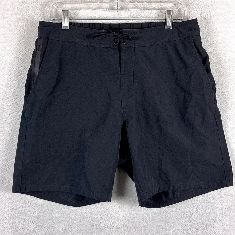 Ten Thousand Foundation Board Shorts Mens XL Black Performance Workout Surf Swim